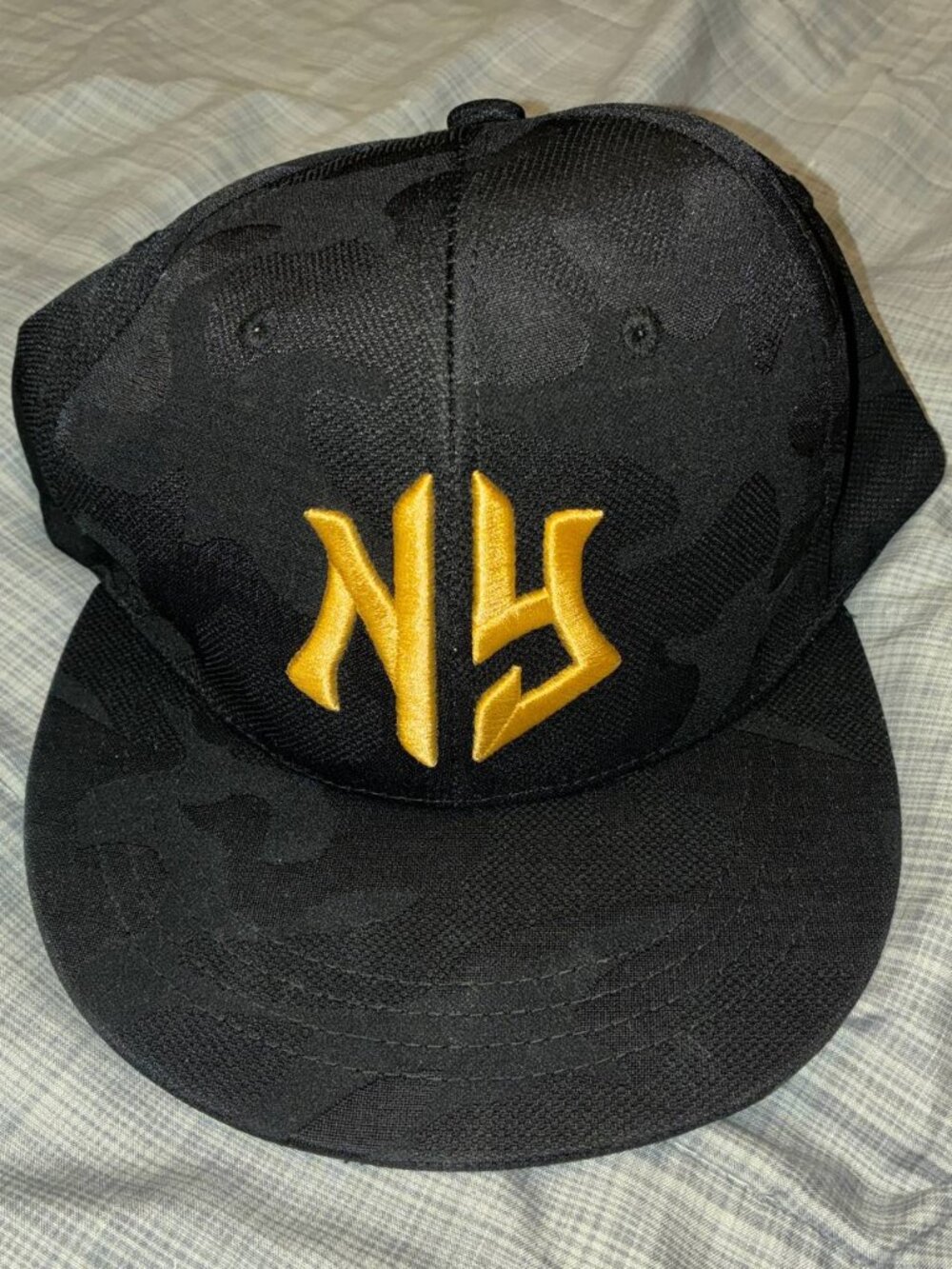 New York Dark Camo SnapBack Hat - New